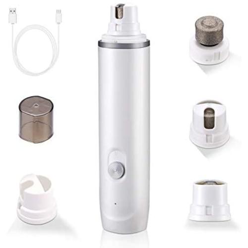 Volucis Rechargeable Dog Nail Grinder, 2-Speed 3 Ports Professional Dog Nail Trimmer, Noise-Free Painless Grooming & Smoothing Claw Care for Large Medium Small Dogs and Cats