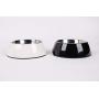 Dog Cat Pet Food Bowl Stainless Steel 2 in 1 Drinking Water Feeding Universal pet Bowl 4 Sizes and 7 Colors Available