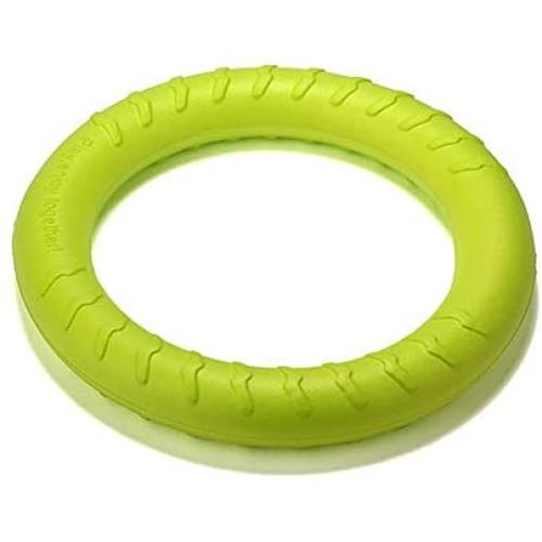 ACE Bilon Pet Exercise Toy Rubber Ring Pet Molar Toy Training Ring Natural Tug of War Dog Game Dog Chew Toys - Green