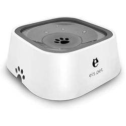 QUXIANG Dog Water Bowl Dog Bowl Slow Water Feeder No-Spill Pet Water Bowl 35oz (1L) Splash Proof Anti Spill Slow Feeder Dish Vehicle Carried Dog Water Bowl for Dogs/Cats/Pets