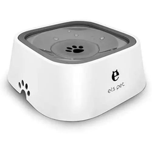 QUXIANG Dog Water Bowl Dog Bowl Slow Water Feeder No-Spill Pet Water Bowl 35oz (1L) Splash Proof Anti Spill Slow Feeder Dish Vehicle Carried Dog Water Bowl for Dogs/Cats/Pets
