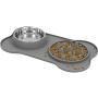 LumoLeaf Slow Feeder Mat with Stainless Steel Bowl