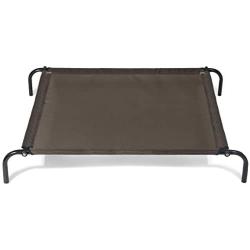 Furhaven Pet - Reinforced Cot Bed with Metal Frame, Detachable Plush Cot Dog Blanket with Pouch, & ThermaPUP Self-Warming Reflective Thermal Insert Mat for Dogs & Cats - Multiple Sizes & Colors