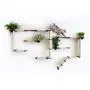 CatastrophiCreations Cat Mod Garden Complex Handcrafted Wall Mounted Cat Tree Shelves with Planter for Cat Grass, English Chestnut/Natural, One Size CatastrophiCreations Cat Mod Garden Complex Handcrafted Wall Mounted Cat Tree Shelves with Planter for Cat Grass, English Chestnut/Natural, One Size