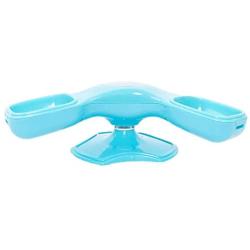 Parts & Accessories Pet Puzzle Toy Dog Slow Food Feeder Bowl Cat Small Medium Dogs Rotatable Interactive IQ Training Game Toys - (Color: Blue)