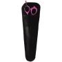 ShearsDirect Japanese 440C Off Set Handle Design Cutting Shears with Pink Rubber Grip Handle and Adjustable Tension Knob, 8.0-Inch