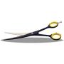 Dog Grooming Scissors Curved Black Professional 440C Japanese Stainless Steel hair scissors- 7.5 inch by NATHAN’S Arete