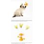 MOOS Suction Cup Spring People Turn cat Toy Turntable Funny cat Stick pet Toy