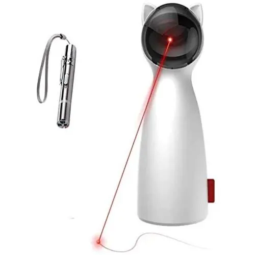 EKOHOME Interactive Cat Laser Toy - Pet Chase Toy for Kitten/Dogs, USB Charging Automatic Rotation, Auto Shutdown/Startup for Catch Training, 5 Adjustable Rotating Height/Range, Cat Exercise Toys EKOHOME Interactive Cat Laser Toy - Pet Chase Toy for Kitten/Dogs, USB Charging Automatic Rotation, Auto Shutdown/Startup for Catch Training, 5 Adjustable Rotating Height/Range, Cat Exercise Toys