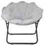 Elegant Home Fashions Pet Bed with Microfiber Cover Cushion, Grey (PET-1003)