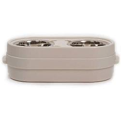 Store-N-Feed Adjustable Raised Dog Bowl, Dog Feeder & Dog Food Storage Containers - Large Dog Bowl Stand Adjusts from 8'' to 12'' (Dog Food Container, Unique Dog Water Bowl Dispenser and Dog Food Bowl)
