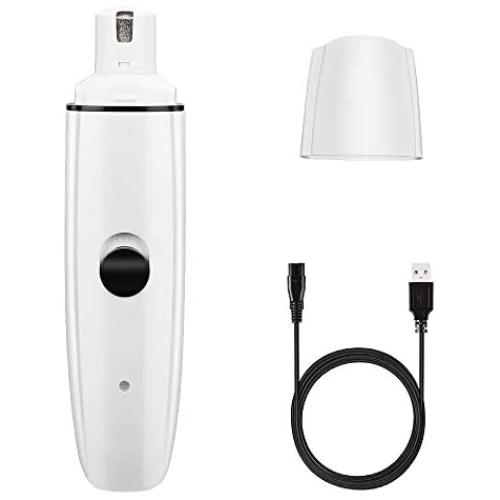 WIOR Dog Nail Grinder for Large Dogs, Pet Dog Nail Trimmer Low Noise Painless Professional 2-Speed Electric Rechargeable Pet Cat Nail Grinder Nail Clippers for Small Medium Large Dogs & Cats