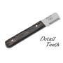 Brutul Bee Dog Grooming Coat Stripping Knife Stripper Trimmer Tool Wooded Handle Stripping Knives Set of 6 in Stainless Steel Non-Slip Tools for Grooming Dogs (Black)