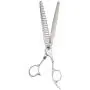 ShearsDirect Japanese 440C 24 Tooth Chunker with Light Blue Gem Stone Tension and Anatomic Handle, 7.5-Inch ShearsDirect Japanese 440C 24 Tooth Chunker with Light Blue Gem Stone Tension and Anatomic Handle, 7.5-Inch