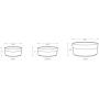 Park Life Designs Medium Pet Bowls, 6-1/4 inch Heavyweight Ceramic Dish Stays Put, Microwave and Dishwasher Safe