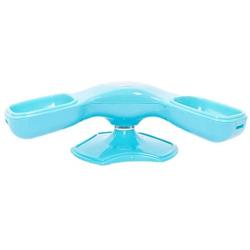 Parts & Accessories Pet Puzzle Toy Dog Slow Food Feeder Bowl Cat Small Medium Dogs Rotatable Interactive IQ Training Game Toys - (Color: Blue)