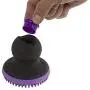 Fancy Fur FURemover Soap Dispensing Scrubber Brush, Pet Grooming Hand Brush, Reduce Shedding During Bath Time, Natural Rubber Pet Brush, Colors May Vary