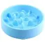 Feeder Slo-Bowl , Feeder Dog Bowl Slow Feeder Stop Bloat for Dogs ,Dog Feeder Slow Eating Pet Bowl （Blue）