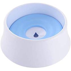 Petzilla No Spill Anti-Choking Water Bowl for Cats and Dogs, No Wet Mouth, 40 Ounce Large Capacity, Made of PS PP Silicone Non-Toxic Eco-Friendly Material