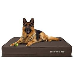 Replacement Outer Cover ONLY (Outer Cover ONLY - NO Bed, NO Waterproof Inner) for The Dogs Bed, Washable Quality Oxford Fabric, Large (Brown with Brown Trim)