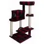 Armarkat Model B5008 50-inch Classic Cat Tree with Veranda, Bench, Mini Perch, and Spacious Lounger in Scotch Plaid, Black/Red, 31''''(l) x 28''''(w) x 50''''(h)