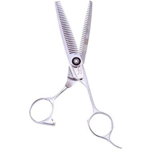 ShearsDirect Professional 30 Teeth, Double Thinner with Black Gem Stone Tension, 6.0-Inch