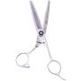 ShearsDirect Professional 30 Teeth, Double Thinner with Black Gem Stone Tension, 6.0-Inch