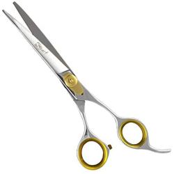 Sharf Gold Touch Grooming Pet Shear, 6.5 Inch Curved Scissors, Use Curved Shears for Cat Shears and Small Dog Shears Or Any Breed Trimming Cuts