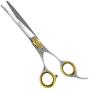 Sharf Gold Touch Grooming Pet Shear, 6.5 Inch Curved Scissors, Use Curved Shears for Cat Shears and Small Dog Shears Or Any Breed Trimming Cuts