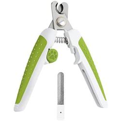 BWTY Dog Nail Clippers and Professional Trimmers Set with Safety Guard to Avoid Over Cutting.Professional Grooming Tool for Pets Dog Cat Bird Rabbit Turtle etc Razor Sharp Blade-Free Nail File。