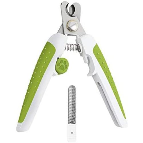 BWTY Dog Nail Clippers and Professional Trimmers Set with Safety Guard to Avoid Over Cutting.Professional Grooming Tool for Pets Dog Cat Bird Rabbit Turtle etc Razor Sharp Blade-Free Nail File。