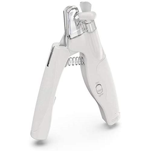 COUFURAS Pet Nail Clipper with LED Lights Pet Nail Trimmer with Nail File Professional Dog Nail Grinder with Safety Guard Nail File Claw Grooming Kit for Dogs & Cats