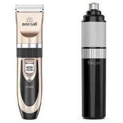 oneisall Low Noise Dog Clippers+Stepless Speed Dog Nail Grinder