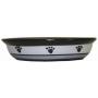 PetRageous 44247 Oval Metro Paws Stoneware Cat Bowl 6.25-Inch Wide and 1.5-Inch Tall Saucer with 1-Cup Capacity and Dishwasher and Microwave Safe for Small Dogs and Cats, Multi-Colored