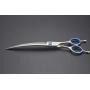 Professional Dog/Pet Grooming Shear Scissors 8.0'' Stainless Steel 440C Japanese Process (8.0'' Curved Blue Diamond)