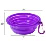 Meiliss Multifunctional Collapsible Silicone Bowl for Pets Retractable Travel Portable Water Bowl Frisbee Toy for Cats and Dogs (Random Color)