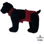 Barkertime Dog Diaper Overall - Made in USA - Burgundy Escape-Proof Premium Waterproof Dog Diaper Overall for Dog Incontinence, Marking, Housetraining and Females in Heat