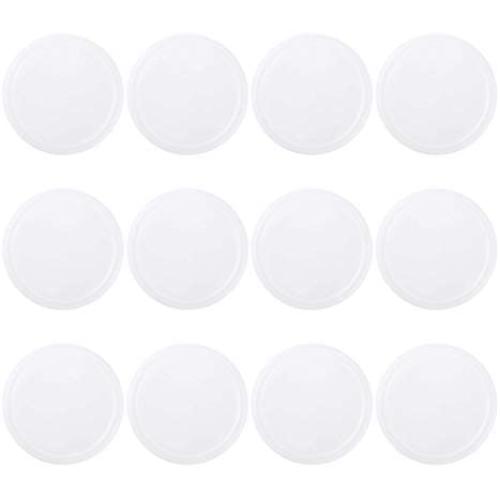 CHICTRY 12Pcs Pet Can Covers Reusable BPA-Free Plastic Tight Seal Lids Leakproof Storage Tin Lids for Canned Goods or Pet Dog Cat Food Saver Clear 4 inch