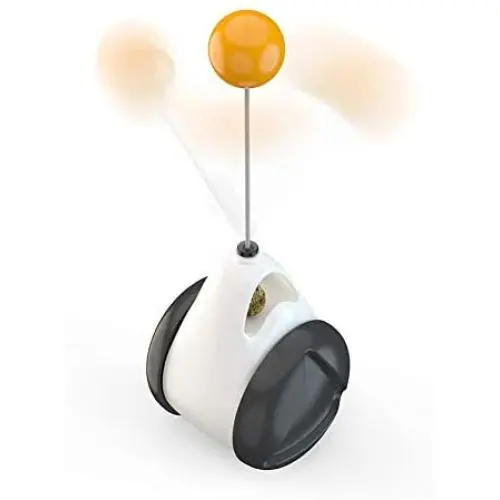 Owlhouse Electric Cat Toys Ball, 360 Degree Automatic Rotating Ball with USB Charging Head and Ball Decoration, A Balanced Swing Toy Ball, an Auto-Rotating Rolling Ball for Cat Toys Owlhouse Electric Cat Toys Ball, 360 Degree Automatic Rotating Ball with USB Charging Head and Ball Decoration, A Balanced Swing Toy Ball, an Auto-Rotating Rolling Ball for Cat Toys