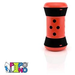 PIPOLINO-L - red and Black - Mobile and Adjustable Dry Food Dispenser