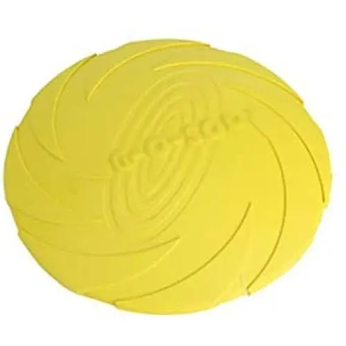 Rubber Flying Disc, Dog Training Toy, Pet Fetch Toy for Kids Boys Girls, Yellow,15cm Rubber Flying Disc, Dog Training Toy, Pet Fetch Toy for Kids Boys Girls, Yellow,15cm