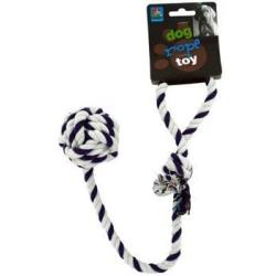 Dukes Pet Products Durable Rope Dog Toy For Any Size Dog 18'' White/Purple