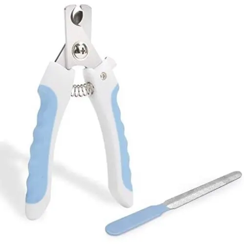 Premium Dog Nail Clippers for Large and Medium Breed - Dog Nail Trimmer|cat Nail Cutter & Razor Sharp Blade,Anti-Slip Handle,Safety Guard,Nail File - Baby Blue, for Professional Pet Grooming Premium Dog Nail Clippers for Large and Medium Breed - Dog Nail Trimmer|cat Nail Cutter & Razor Sharp Blade,Anti-Slip Handle,Safety Guard,Nail File - Baby Blue, for Professional Pet Grooming