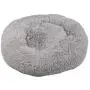 Mind Reader Plush Faux Fur Donut Pet Cuddler, Shaggy Round Comfortable Bed for Dogs, 23'' x 23'', Gray Mind Reader Plush Faux Fur Donut Pet Cuddler, Shaggy Round Comfortable Bed for Dogs, 23'' x 23'', Gray