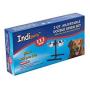 Indipets Adjustable Double Diner with 2 Stainless Steel Dog Bowls - Heavy Base Adjusts to Fit Your Pets Height