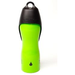 H2O4K9, Dog Water Bottle and Travel Bowl, 25-Ounce, Treefrog Green