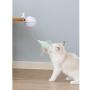 DSstyles Pet Feather Toy,USB Electronic Ball Cat Toy Electric Funny Cat Stick with Clamp