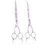 ShearsDirect Japanese 440 Stainless Steel Grooming Shear, 8.5-Inch, Straight and Curved