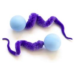 Dezi & Roo Interactive Cat Toy Wiggly Pong Ball 2 Pack