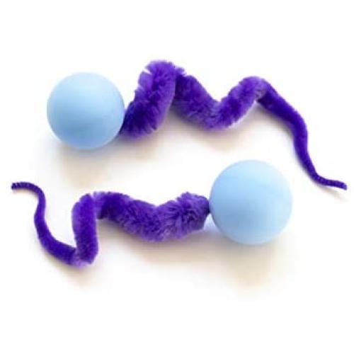 Dezi & Roo Interactive Cat Toy Wiggly Pong Ball 2 Pack
